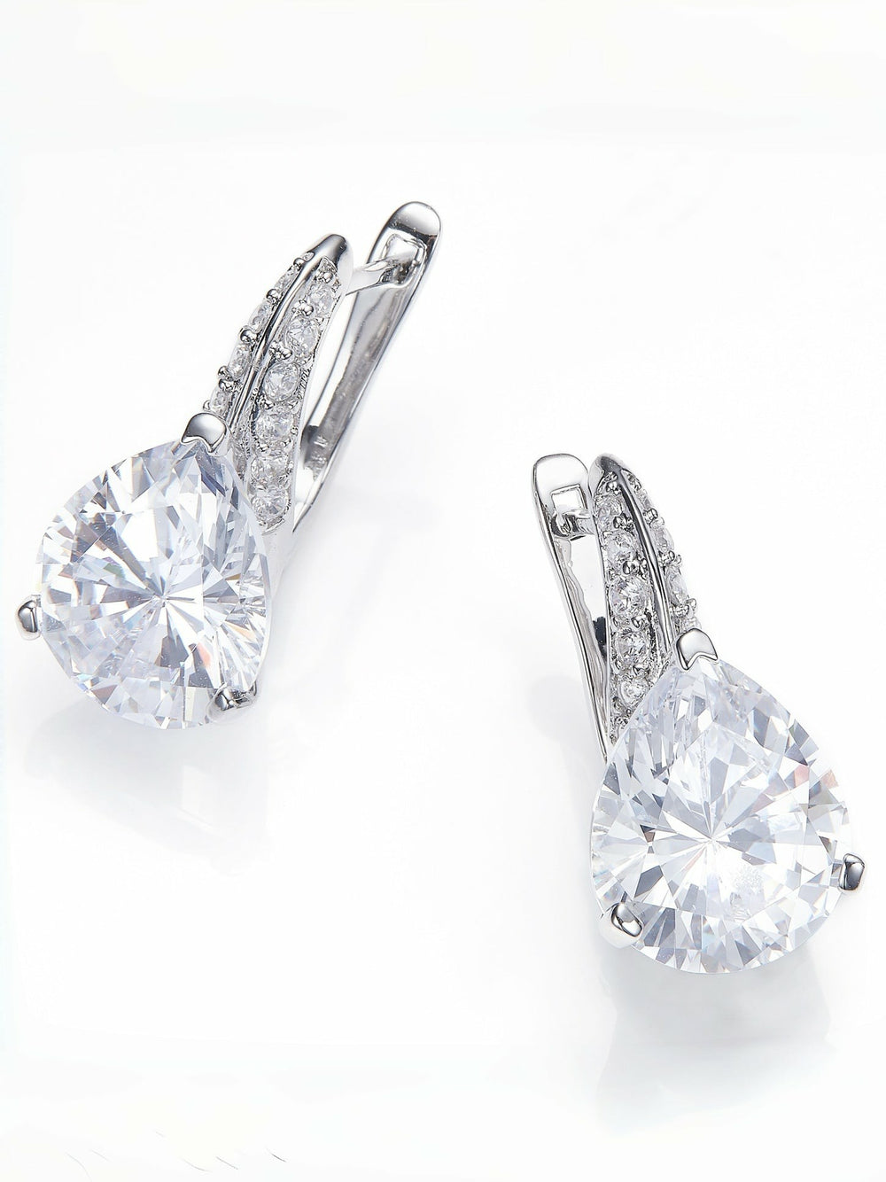 Daniela Pear-Cut Crystal Drop Earrings | Nana Jacqueline