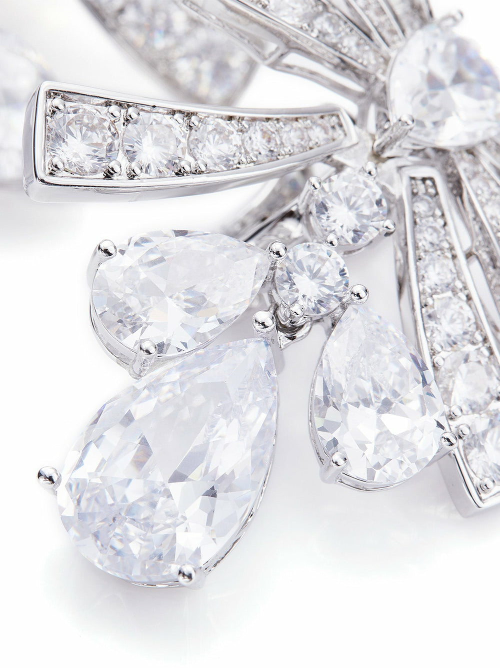 Talia Earrings: Silver Bow Earrings for Wedding After-Party | Nana Jacqueline