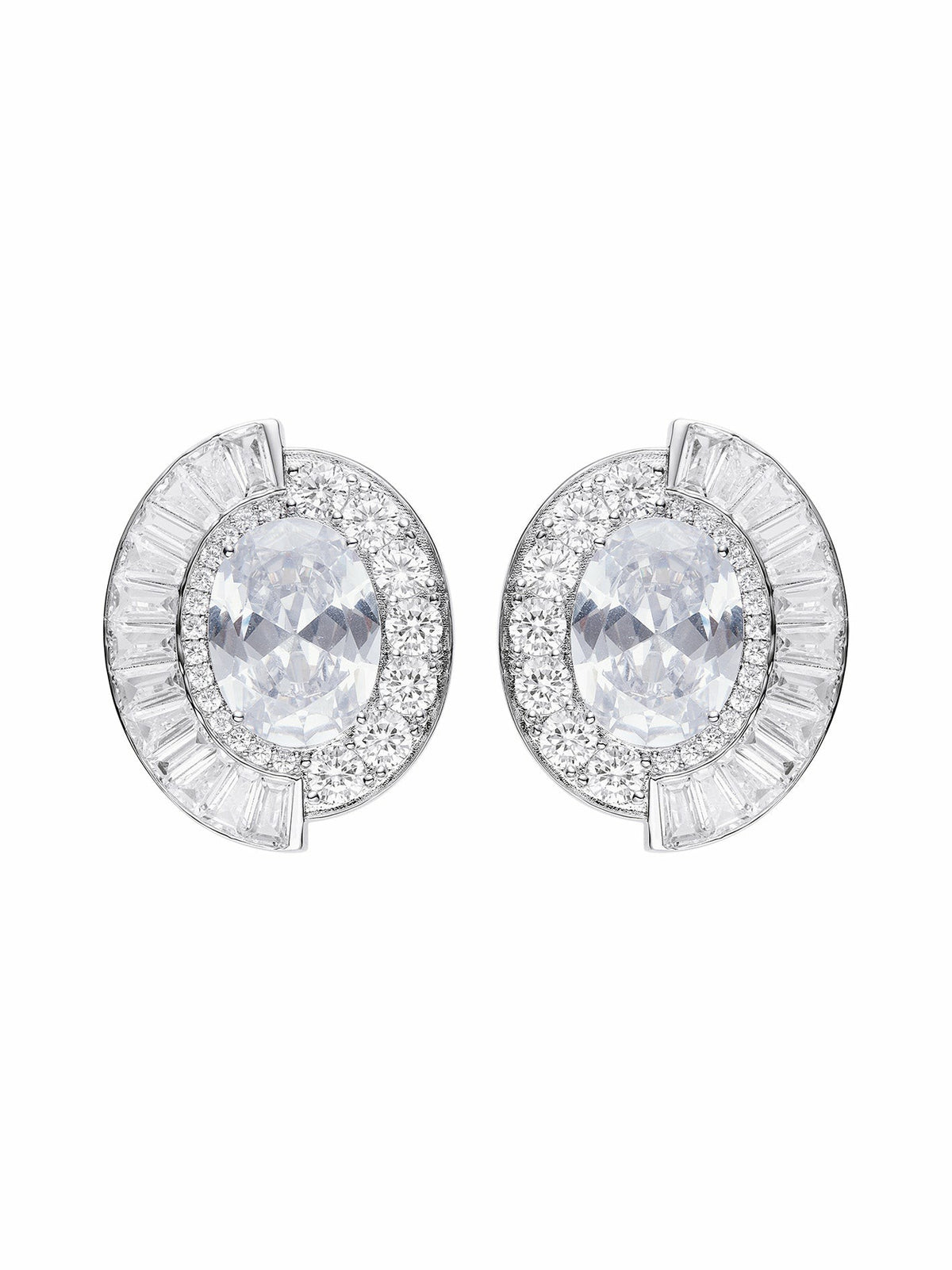 Audrina Earrings: Silver Earrings for Formal Events | Nana Jacqueline