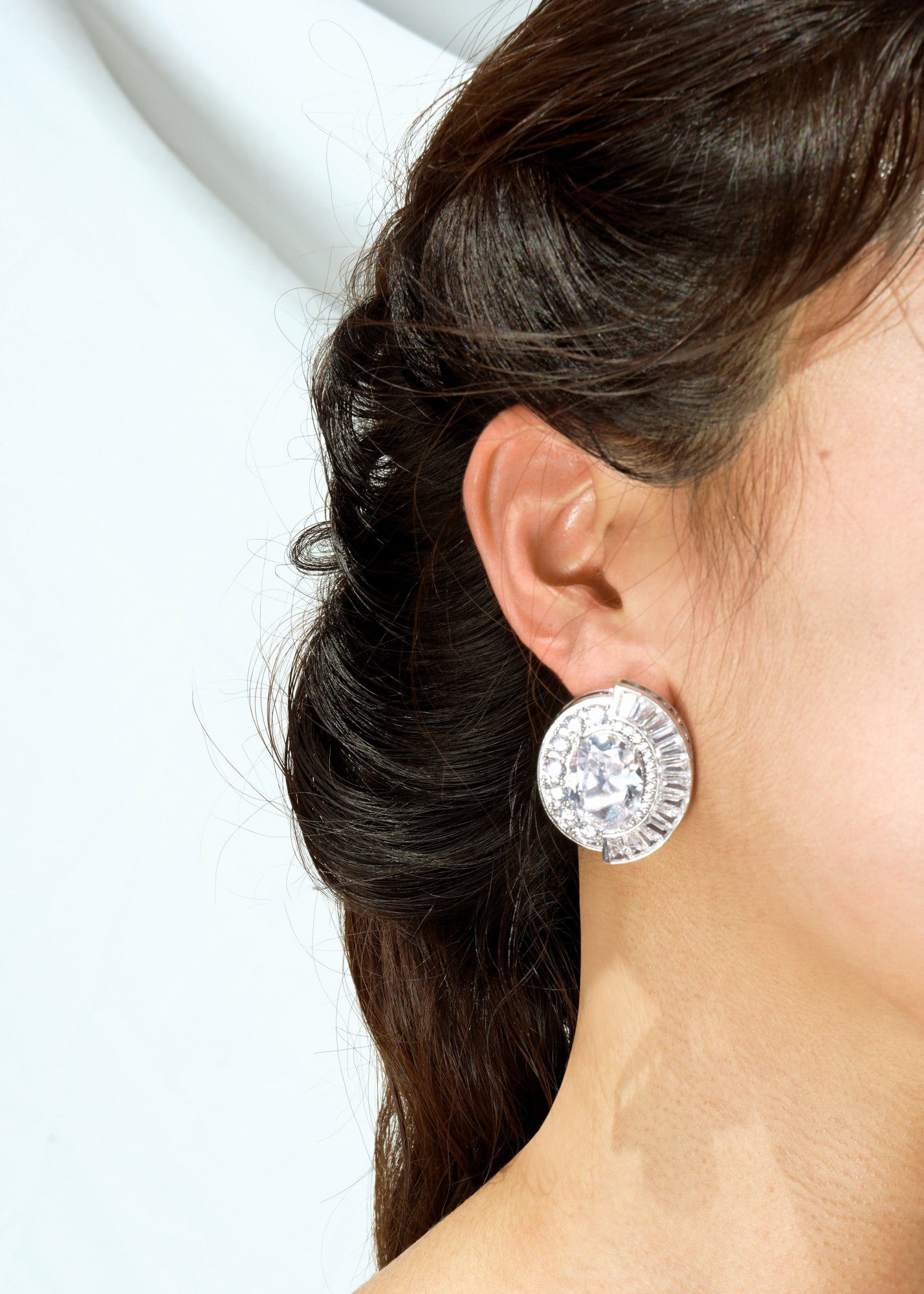 Audrina Earrings: Silver Earrings for Formal Events | Nana Jacqueline