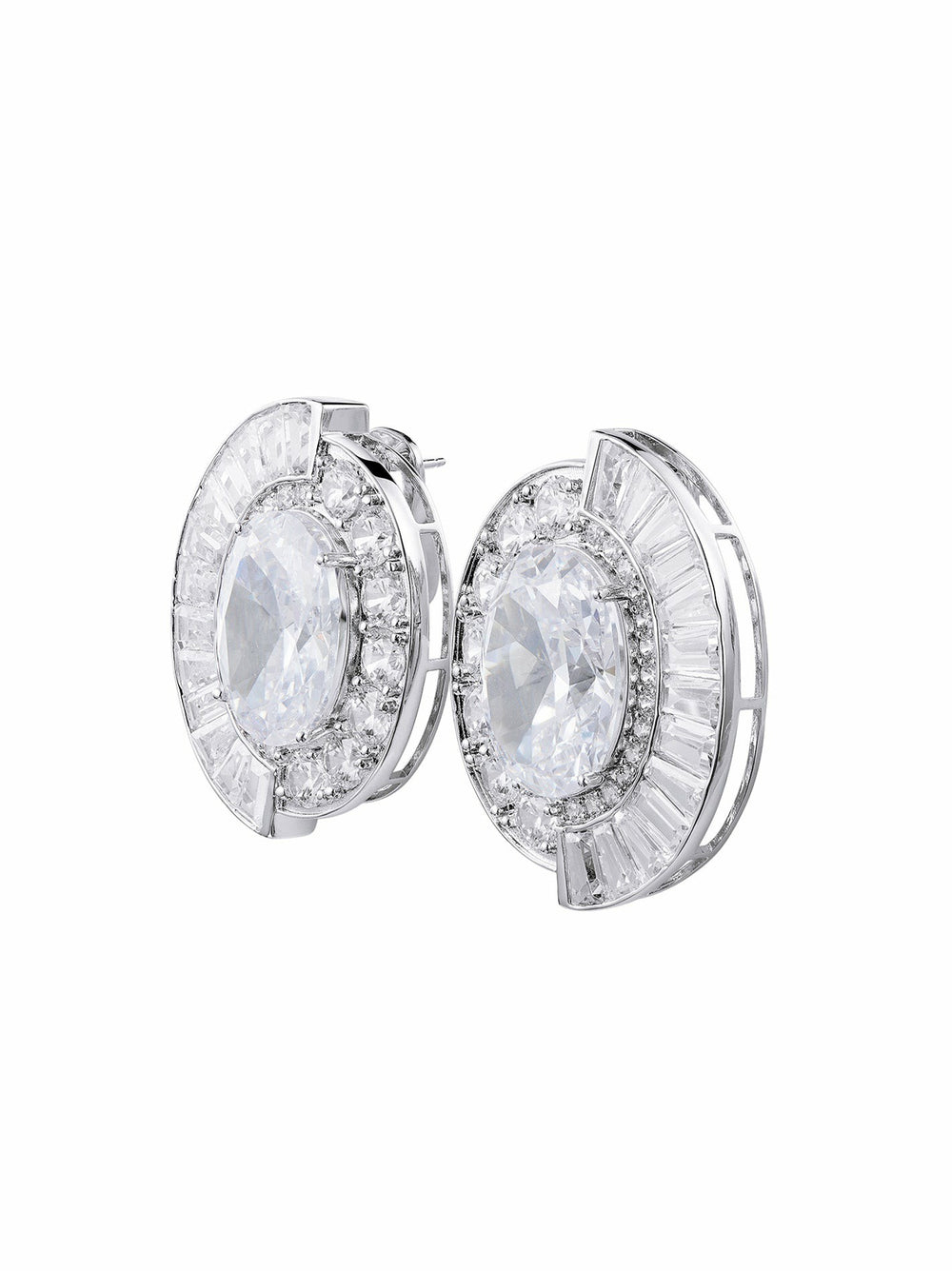 Audrina Earrings: Silver Earrings for Formal Events | Nana Jacqueline