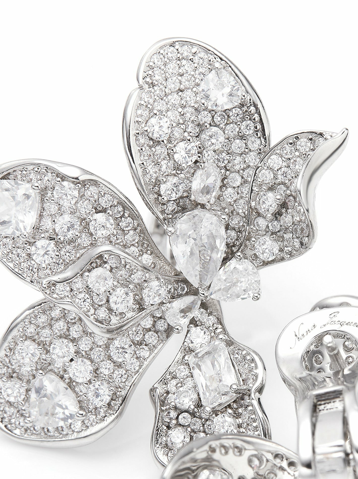 Portia Earrings: Silver Earrings for Wedding | Nana Jacqueline