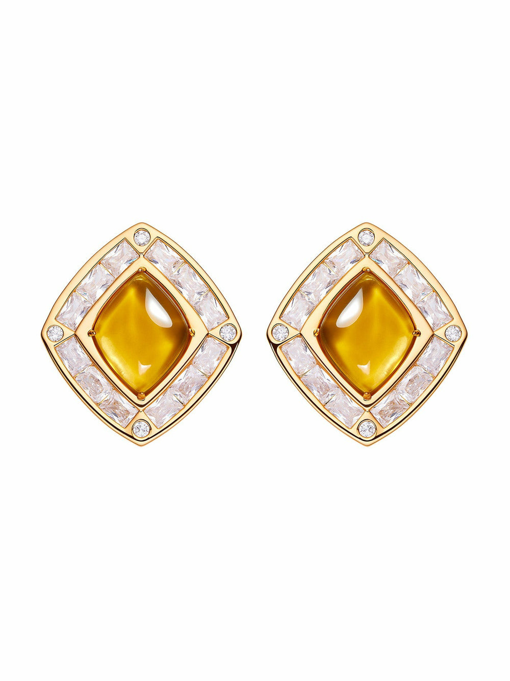 Bianca Earrings: Yellow Earrings for Cocktail Party | Nana Jacqueline