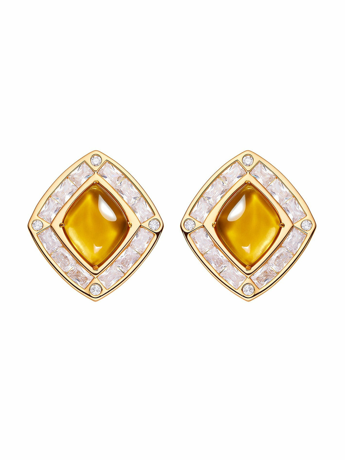 Bianca Earrings: Yellow Earrings for Cocktail Party | Nana Jacqueline
