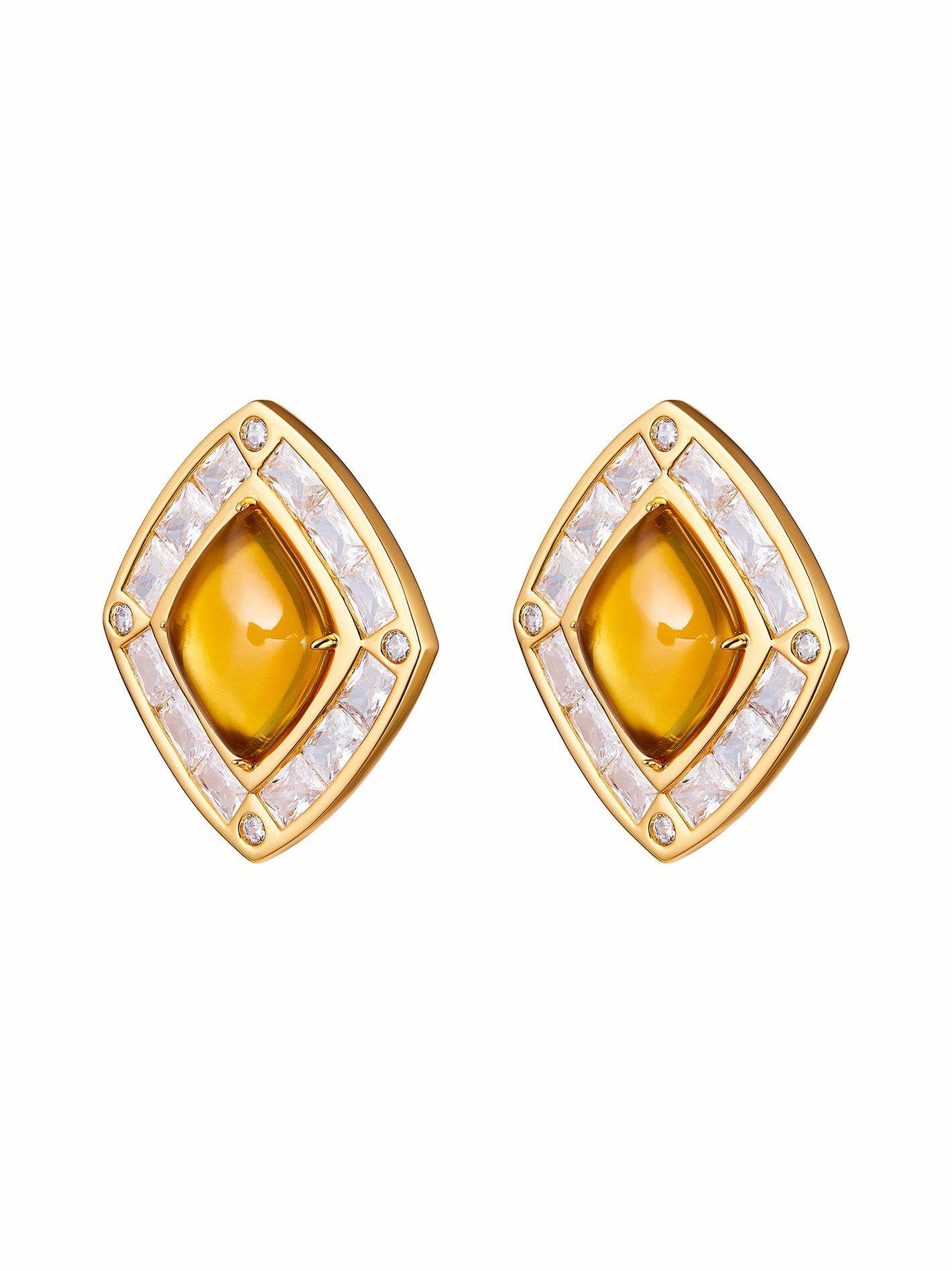 Bianca Earrings: Yellow Earrings for Cocktail Party | Nana Jacqueline