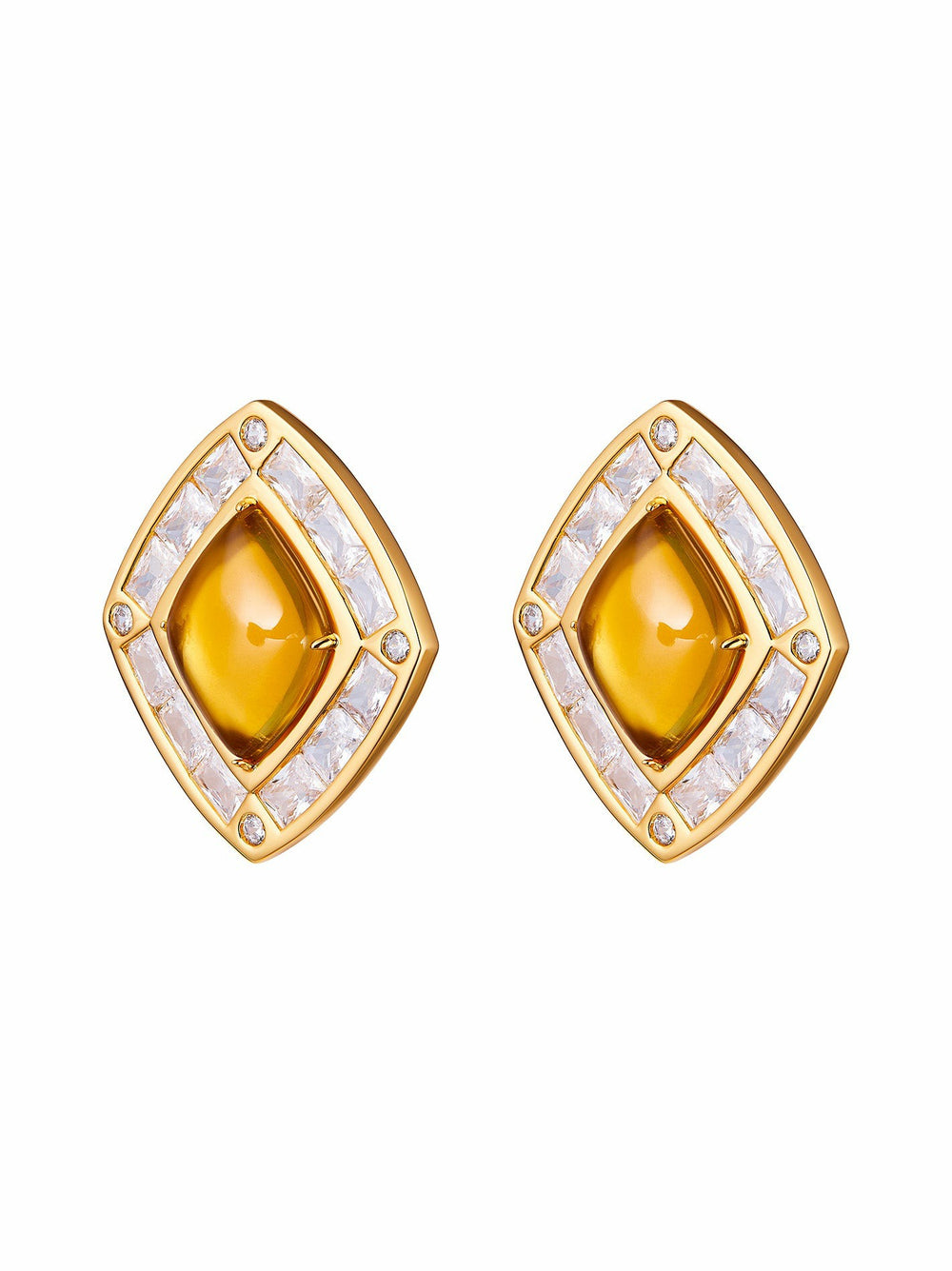 Bianca Earrings: Yellow Earrings for Cocktail Party | Nana Jacqueline