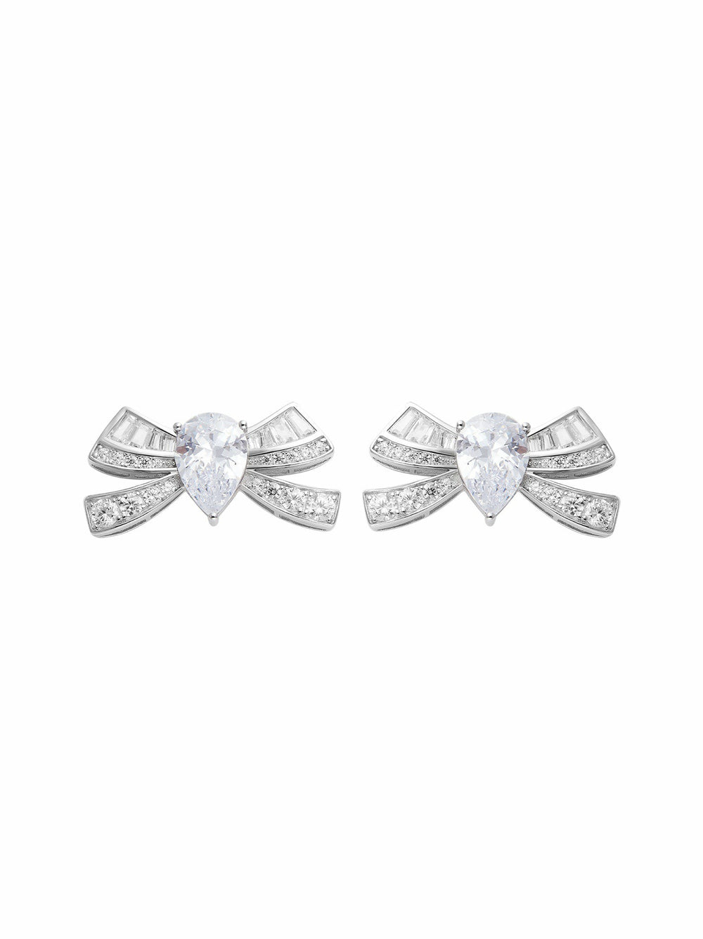 Claira Earrings: White Earrings for Bridal Shower | Nana Jacqueline