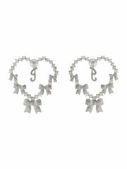 Limited Edition NJ Love Earrings: Silver Earrings for Party | Nana Jacqueline