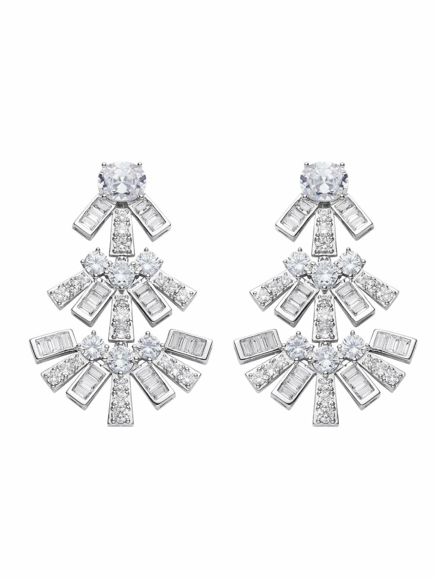 Claira Earrings: White Earrings for Bridal Shower | Nana Jacqueline