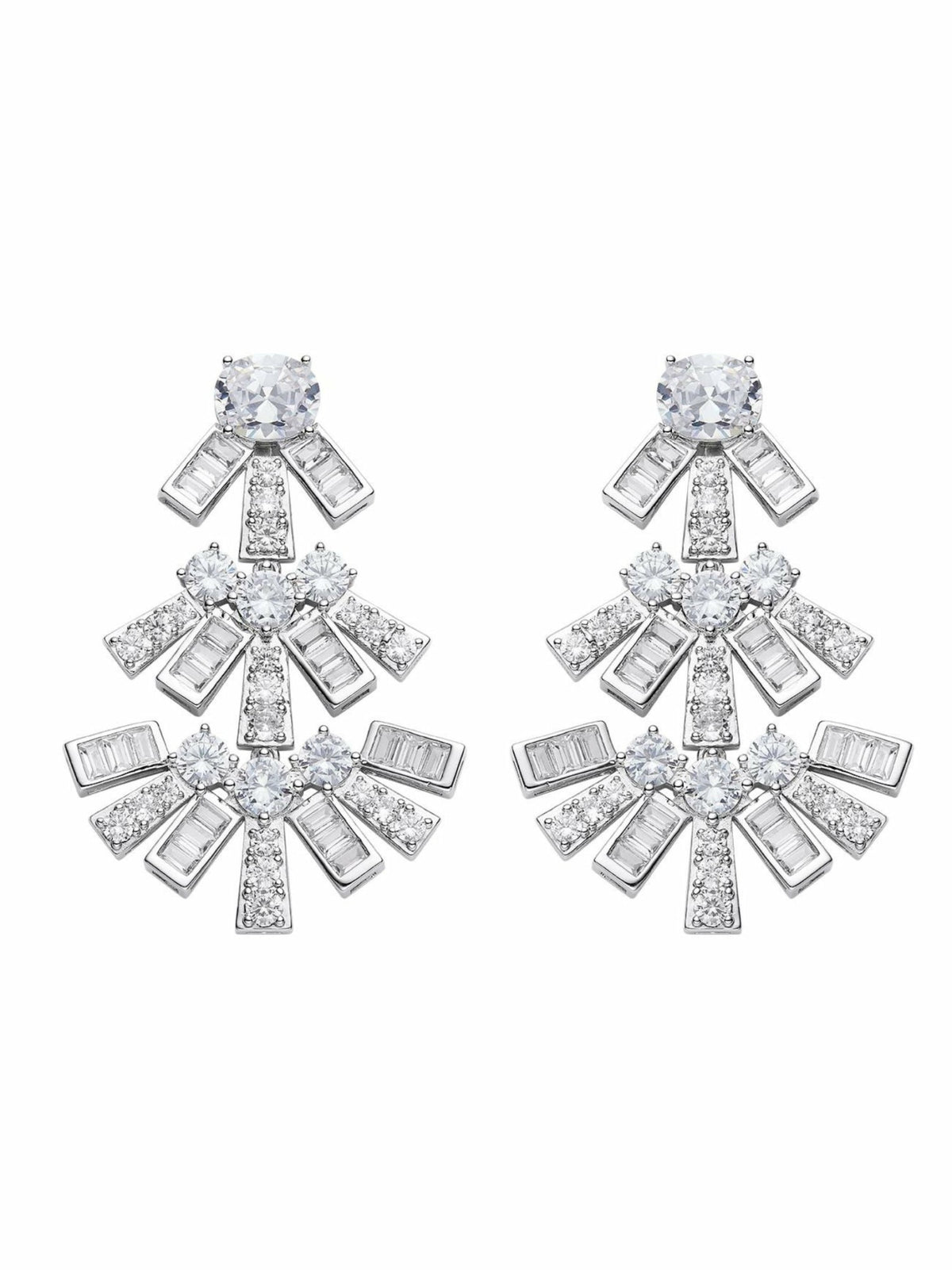 Claira Earrings: White Earrings for Bridal Shower | Nana Jacqueline