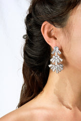 Claira Earrings: White Earrings for Bridal Shower | Nana Jacqueline