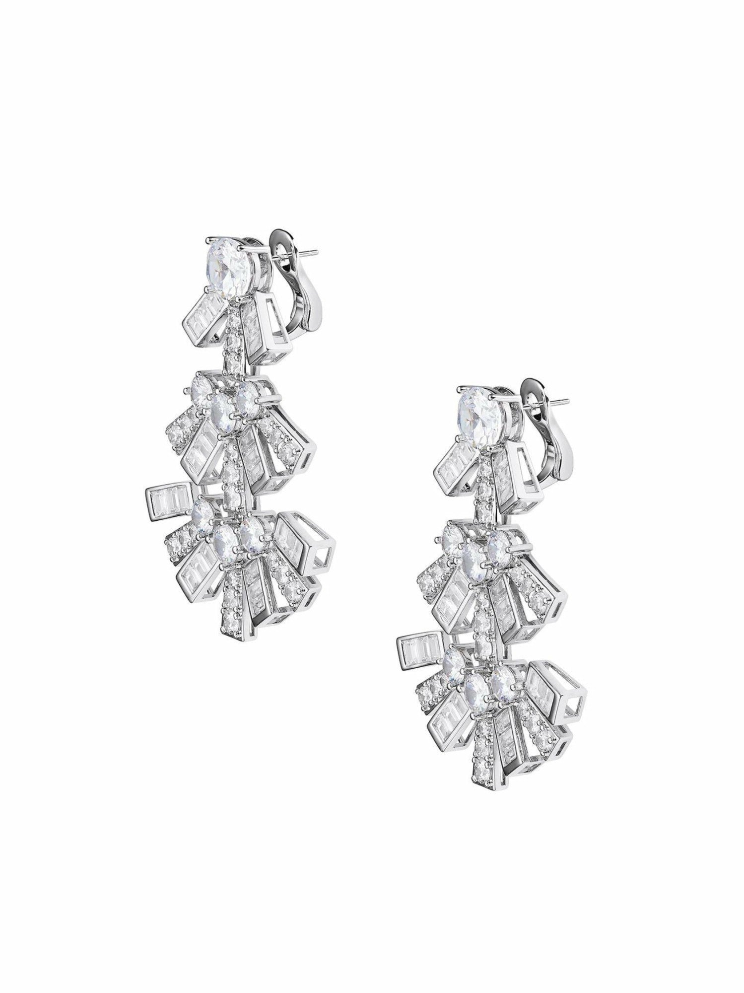 Claira Earrings: White Earrings for Bridal Shower | Nana Jacqueline
