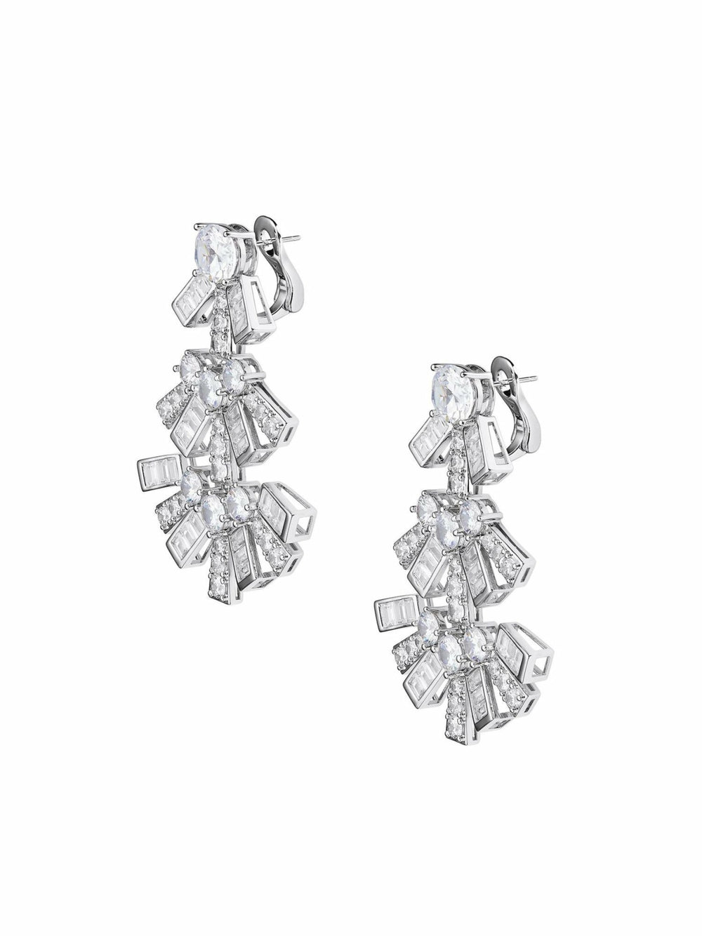 Claira Earrings: White Earrings for Bridal Shower | Nana Jacqueline