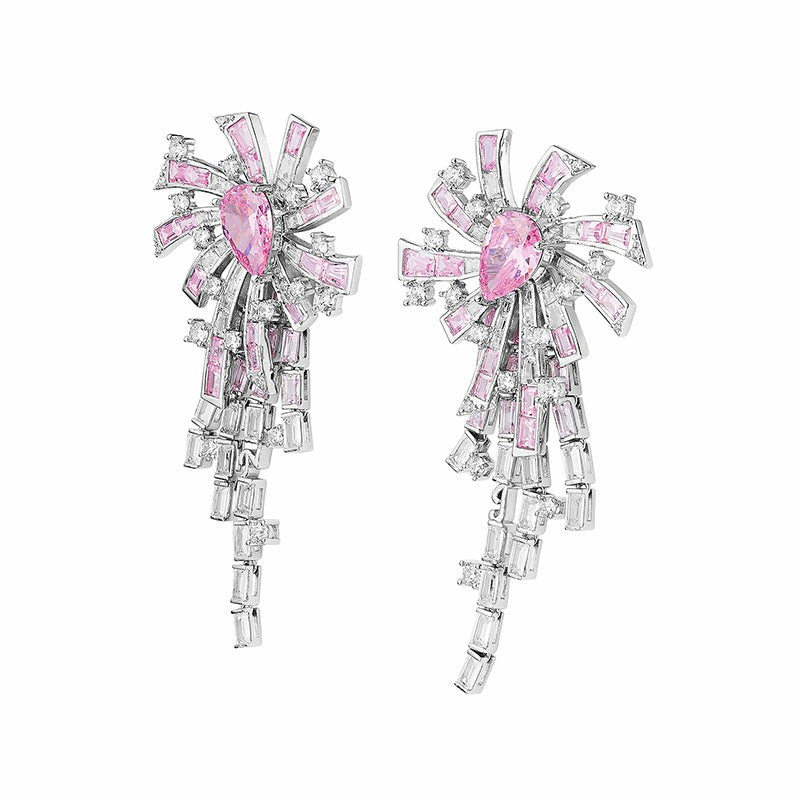 Candace Tassel Earrings: Pink Earrings for Party | Nana Jacqueline