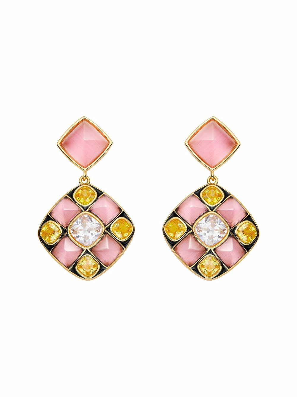 Claudia Earrings: Pink Earrings for Cocktail Party | Nana Jacqueline