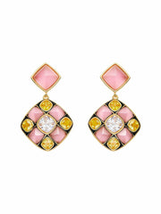 Claudia Earrings: Pink Earrings for Cocktail Party | Nana Jacqueline