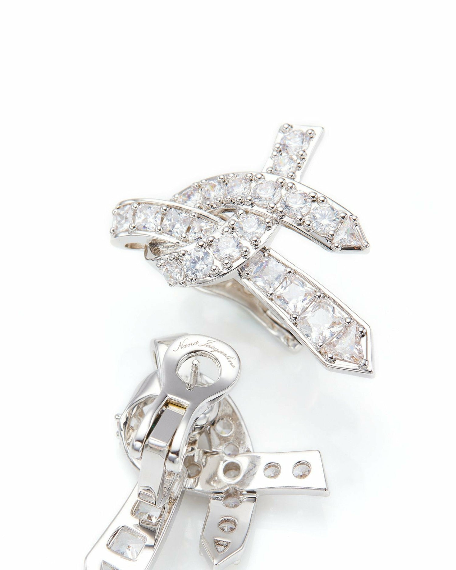 Nicolette Earrings: White Earrings for Bridal Shower | Nana Jacqueline