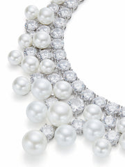 Marceline Pearl Tassel White Necklace | Nana Jacqueline