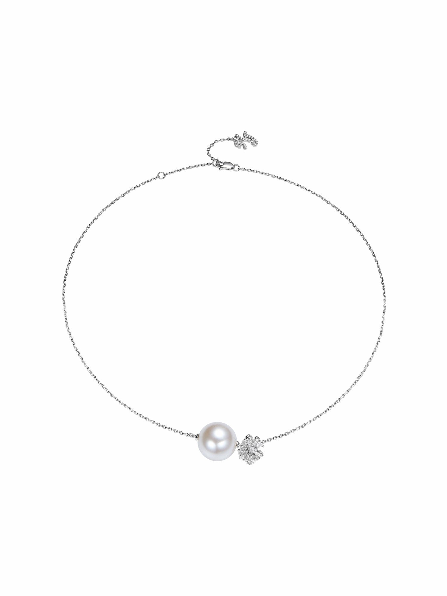 Lovelle Floral Pearl White Necklace | Nana Jacqueline