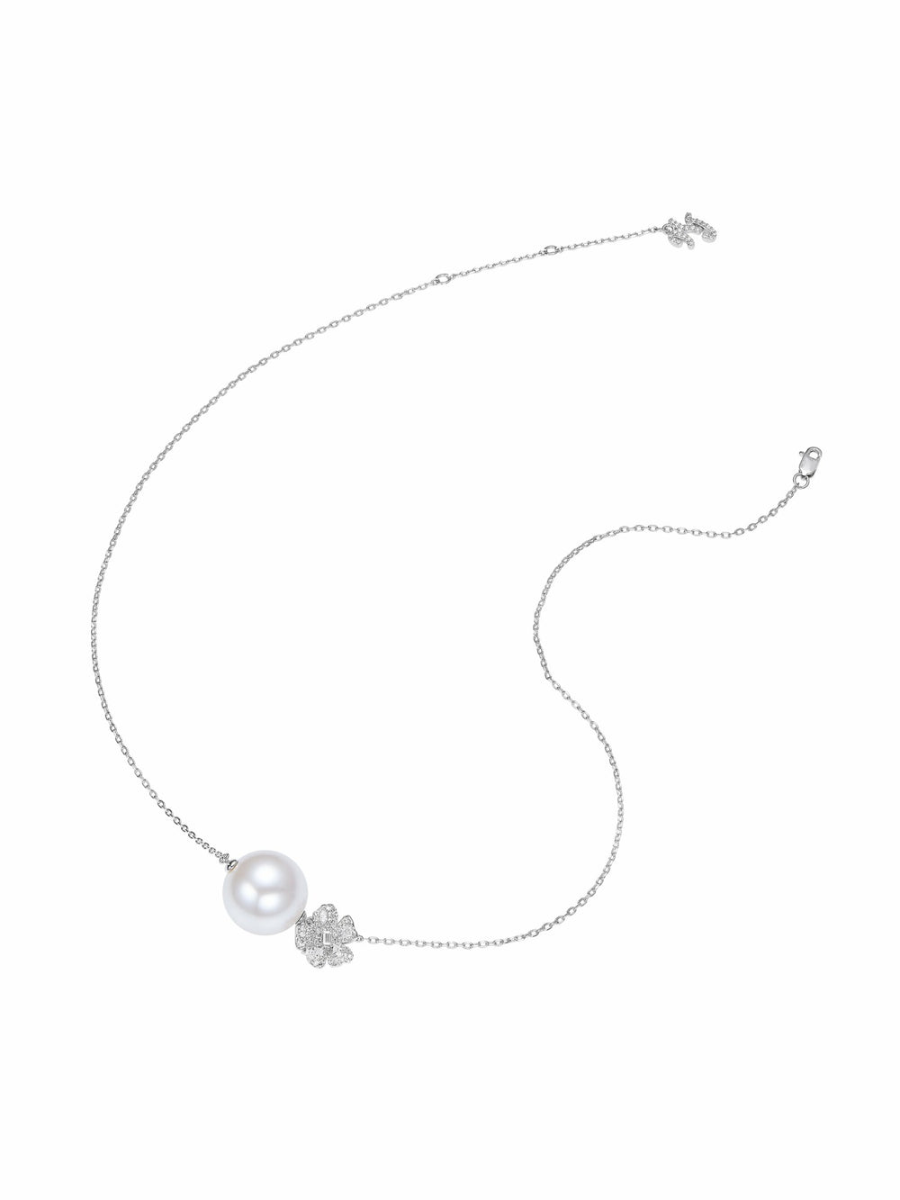 Lovelle Floral Pearl White Necklace | Nana Jacqueline