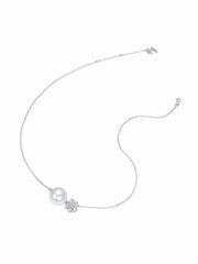 Lovelle Floral Pearl White Necklace | Nana Jacqueline