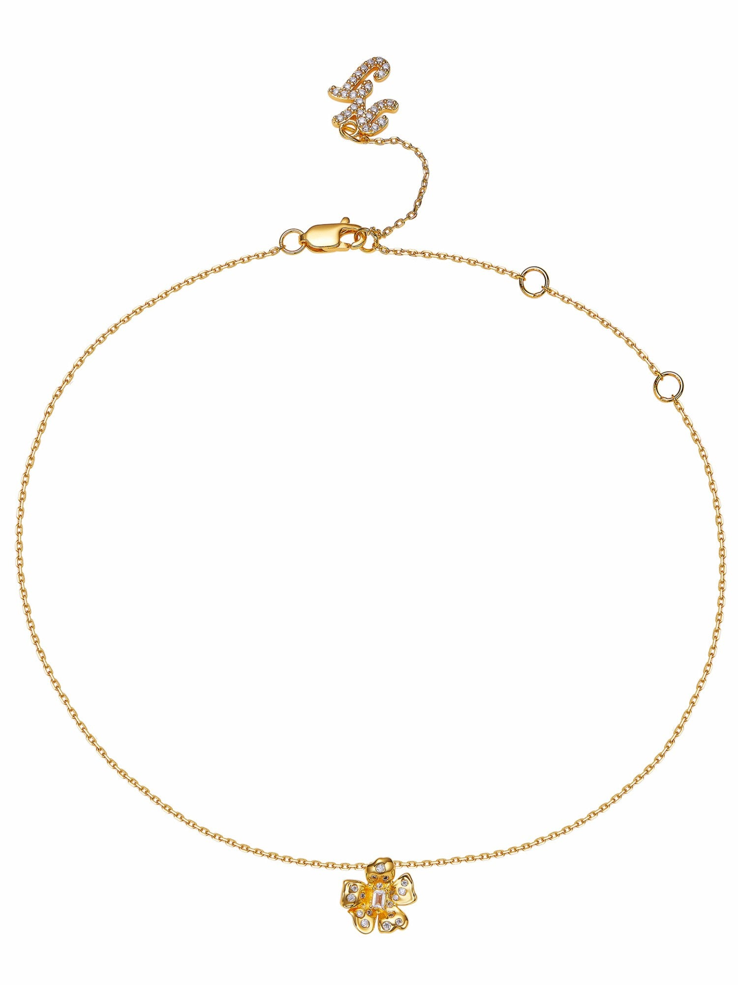Lumi Floral Pendant Gold Necklace | Nana Jacqueline