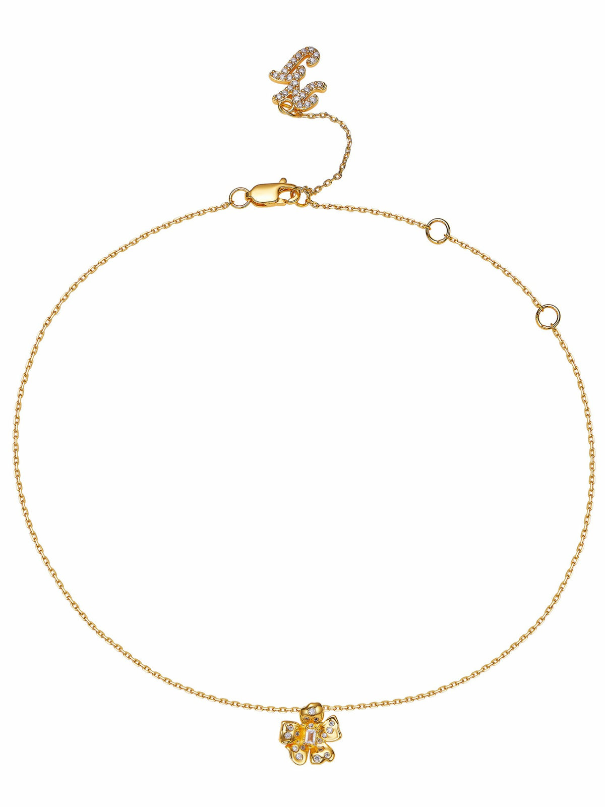 Lumi Floral Pendant Gold Necklace | Nana Jacqueline