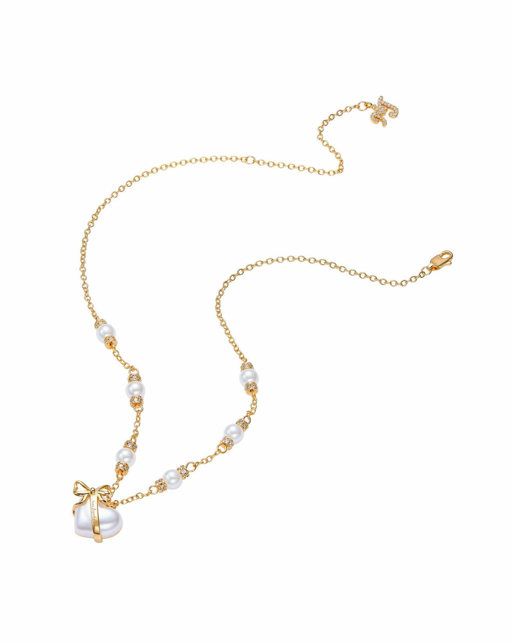 Amor Necklace: White Pearl Necklace for Bridal Shower | Nana Jacqueline