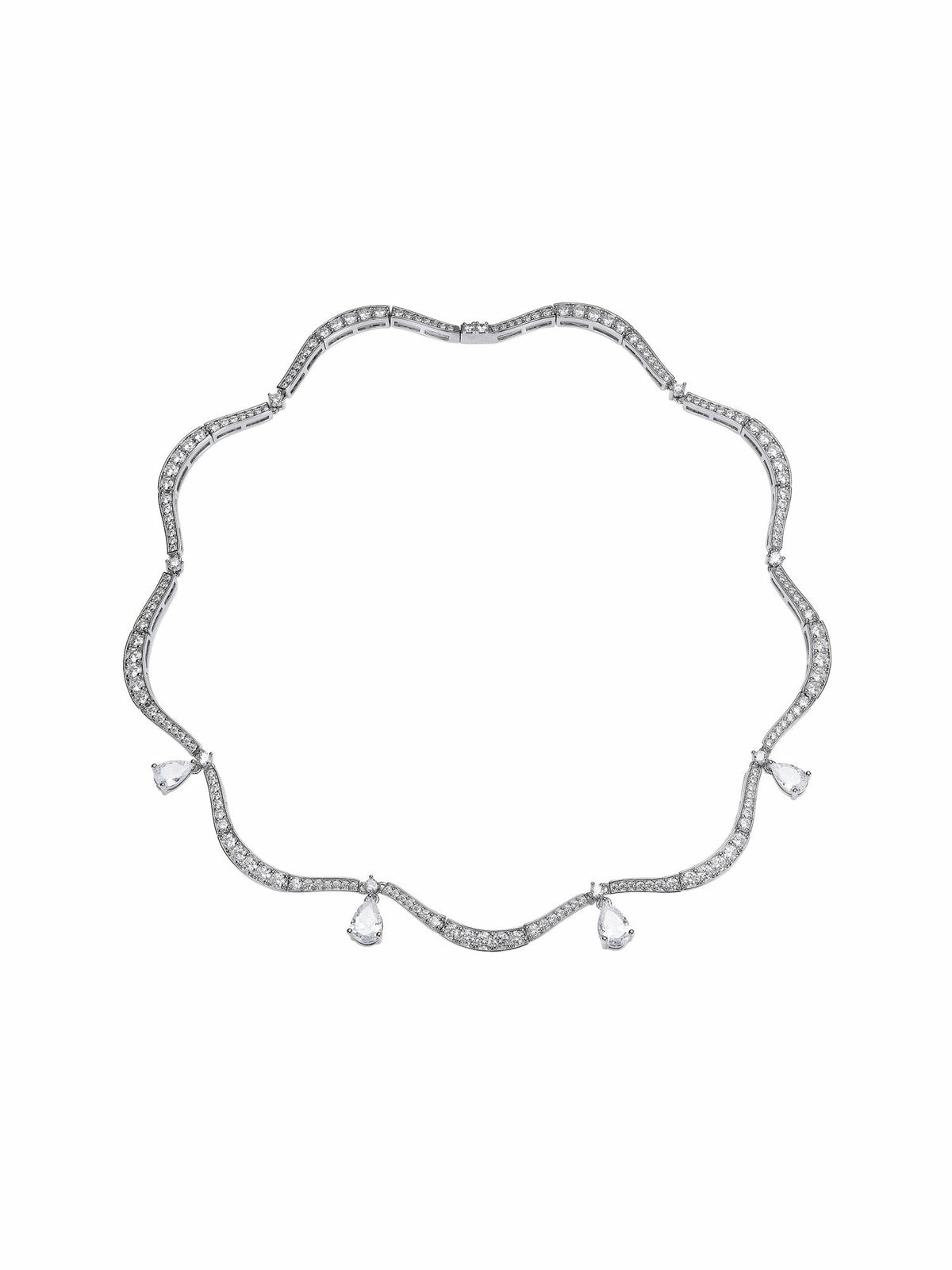 Daniela Pear-Cut Crystal Drop Necklace | Nana Jacqueline