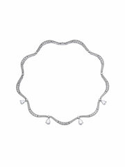 Daniela Pear-Cut Crystal Drop Necklace | Nana Jacqueline