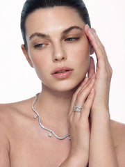 Daniela Pear-Cut Crystal Drop Necklace | Nana Jacqueline