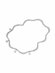 Daniela Pear-Cut Crystal Drop Necklace | Nana Jacqueline