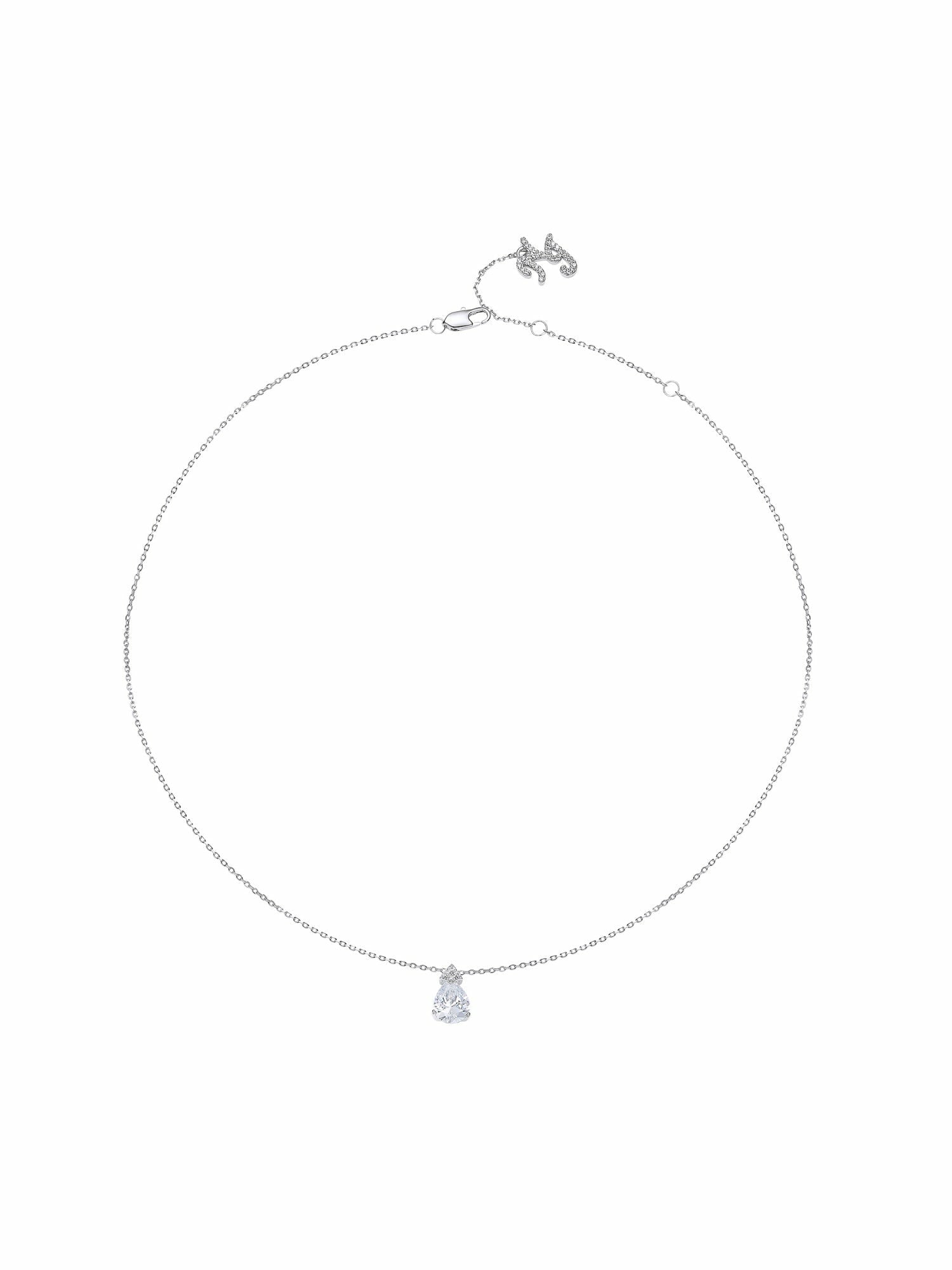 Yvette Pear-Cut Crystal Pendant Necklace | Nana Jacqueline