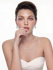 Yvette Pear-Cut Crystal Pendant Necklace | Nana Jacqueline