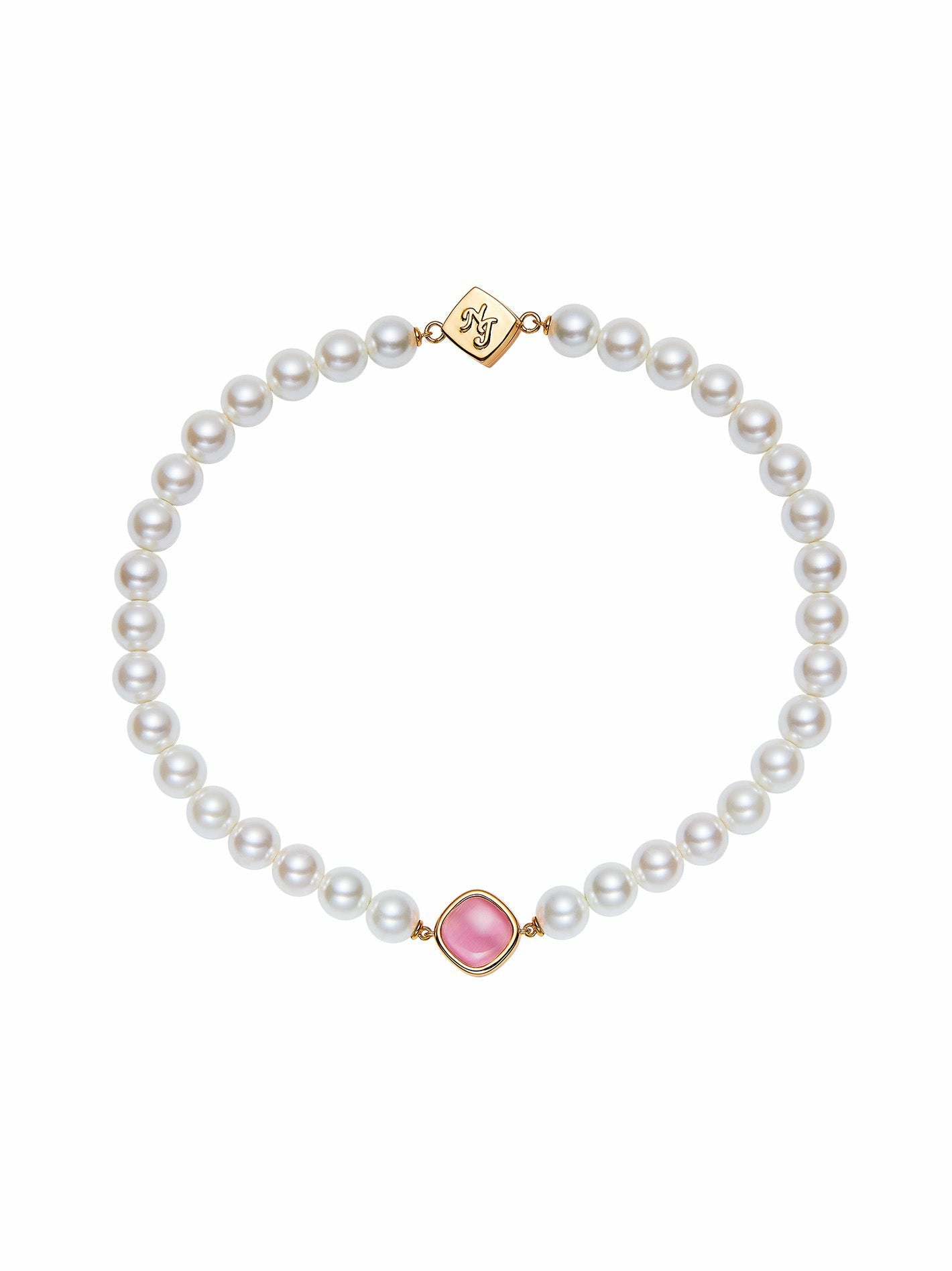 Ilana Pearl Necklace: White Pearl Necklace for Bridal Shower | Nana Jacqueline