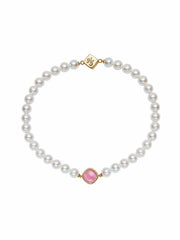 Ilana Pearl Necklace: White Pearl Necklace for Bridal Shower | Nana Jacqueline