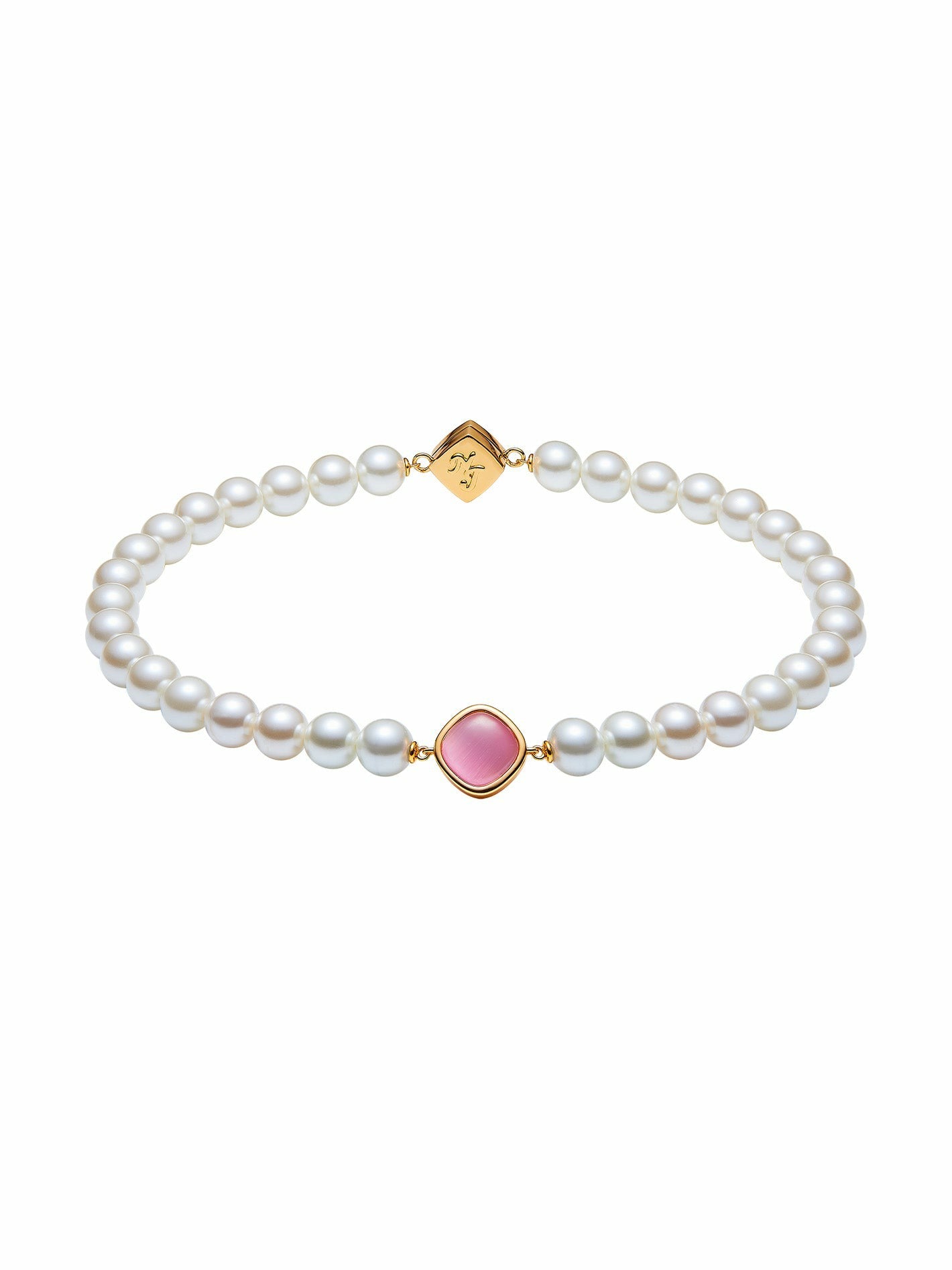 Ilana Pearl Necklace: White Pearl Necklace for Bridal Shower | Nana Jacqueline