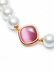 Ilana Pearl Necklace: White Pearl Necklace for Bridal Shower | Nana Jacqueline