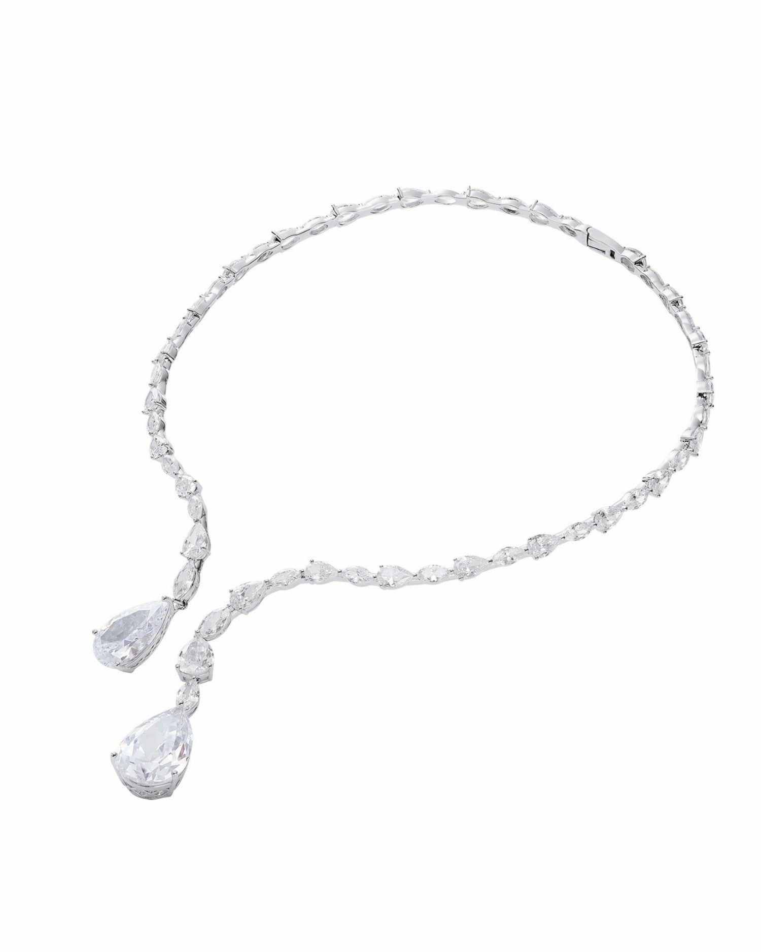 Marilyn Necklace: Silver Necklace for Bridal Events | Nana Jacqueline