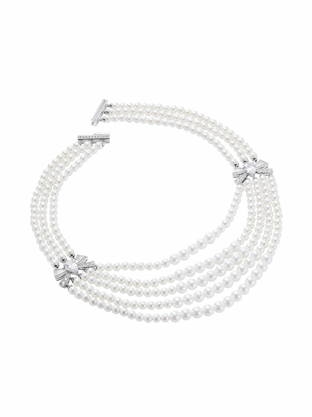 Maxine Necklace: White Pearl Necklace for Bridal Shower | Nana Jacqueline