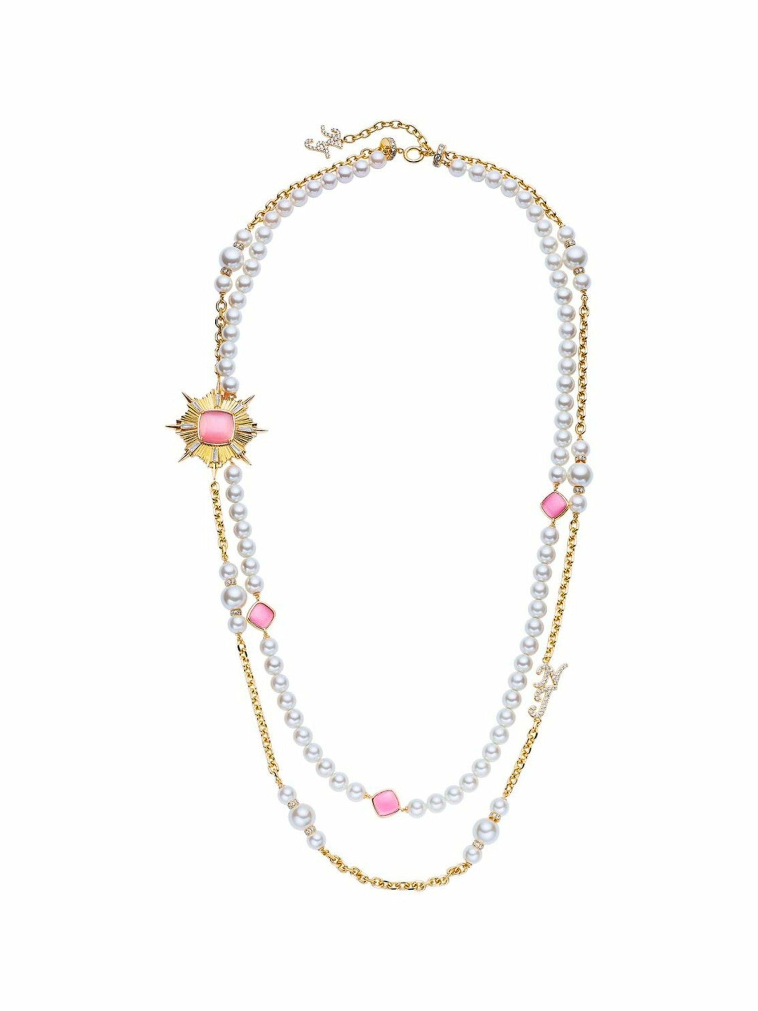 Anika Pearl Necklace: Pink Pearl Necklace for Bridal Shower | Nana Jacqueline