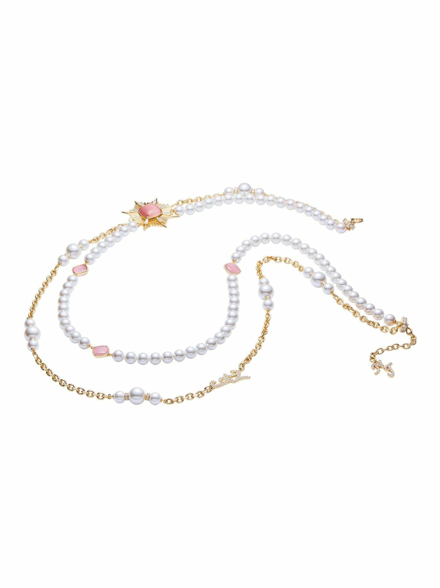 Anika Pearl Necklace: Pink Pearl Necklace for Bridal Shower | Nana Jacqueline