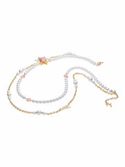 Anika Pearl Necklace: Pink Pearl Necklace for Bridal Shower | Nana Jacqueline