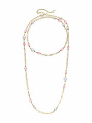 Isabella Pearl Necklace: Pink Necklace for Bridal Shower | Nana Jacqueline
