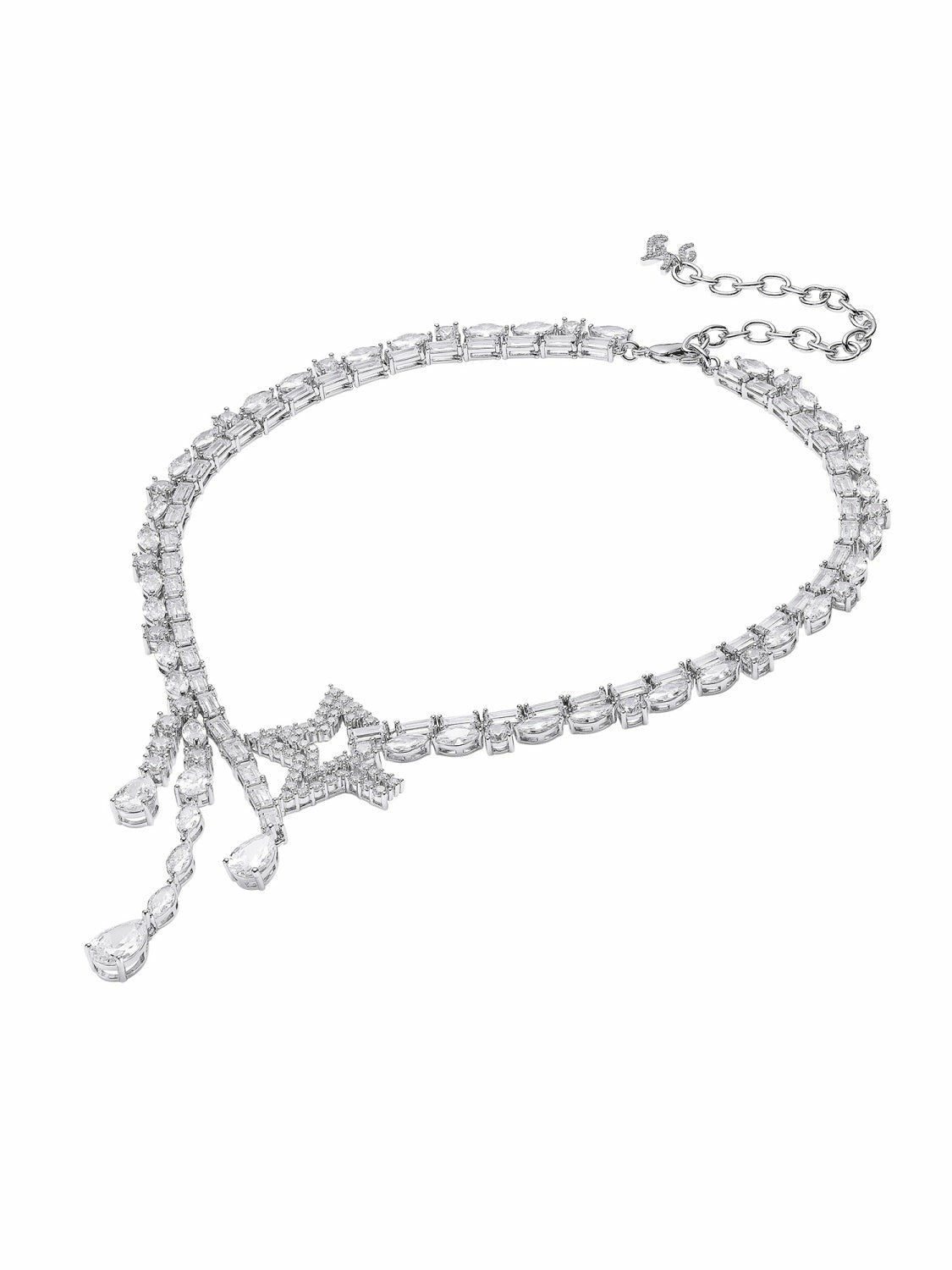 Ella Necklace: Silver Necklace for Cocktail Party | Nana Jacqueline