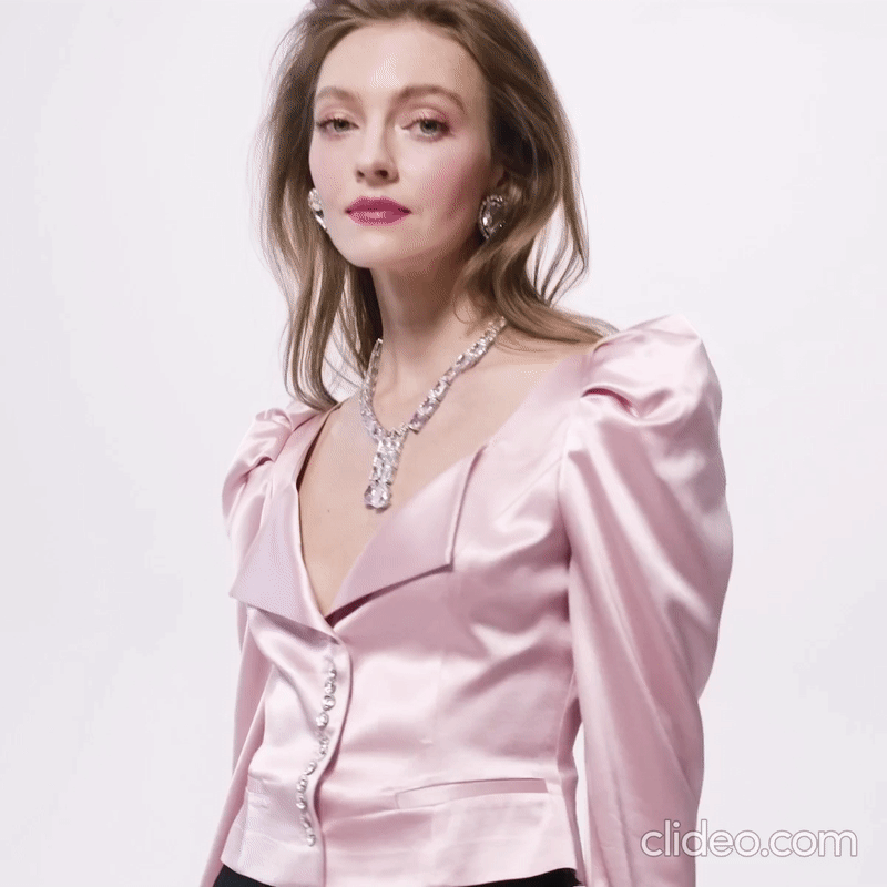Clara Drop Choker Necklace: Silver Choker for Wedding After-Party | Nana Jacqueline