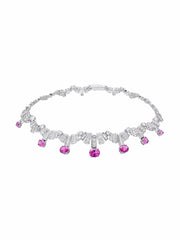 Keira Necklace: Pink Necklace for Cocktail Party | Nana Jacqueline
