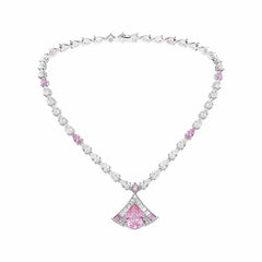 Brigette Necklace: Pink Necklace for Wedding After-Party | Nana Jacqueline