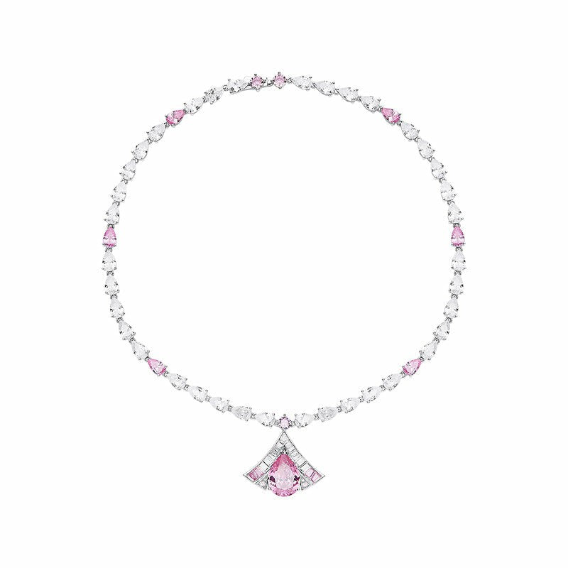 Brigette Necklace: Pink Necklace for Wedding After-Party | Nana Jacqueline