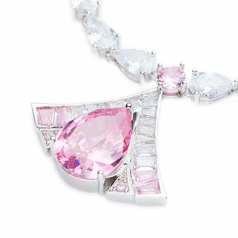 Brigette Necklace: Pink Necklace for Wedding After-Party | Nana Jacqueline